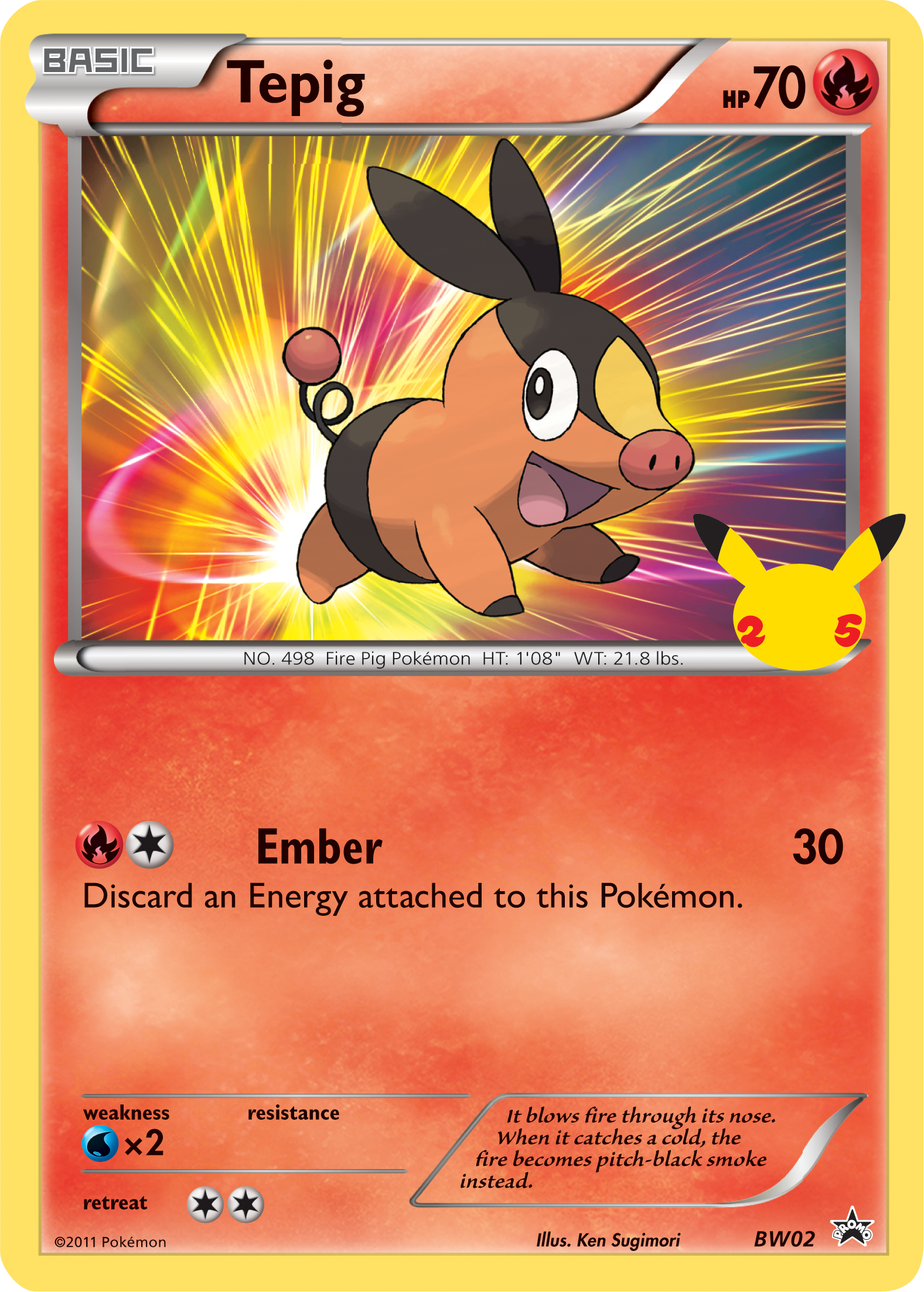 Tepig (BW02) (Jumbo Card) [First Partner Pack] | Exor Games Truro