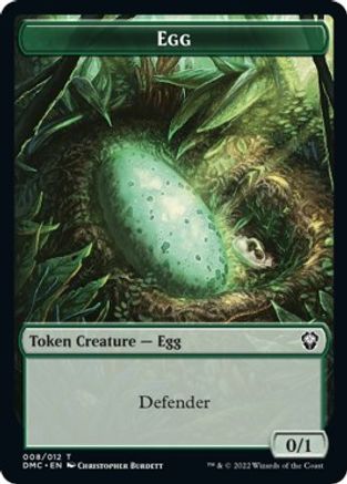 Snake // Egg Double-Sided Token [Dominaria United Commander Tokens] | Exor Games Truro