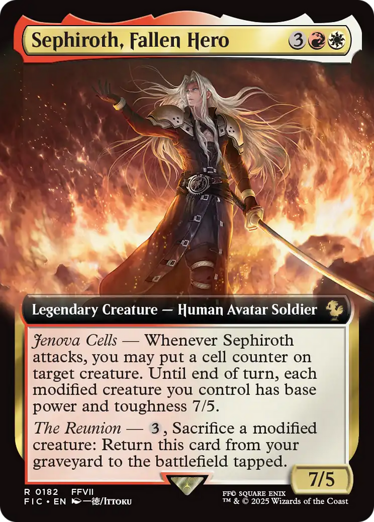 Sephiroth, Fallen Hero (Extended Art) [FINAL FANTASY Commander] | Exor Games Truro