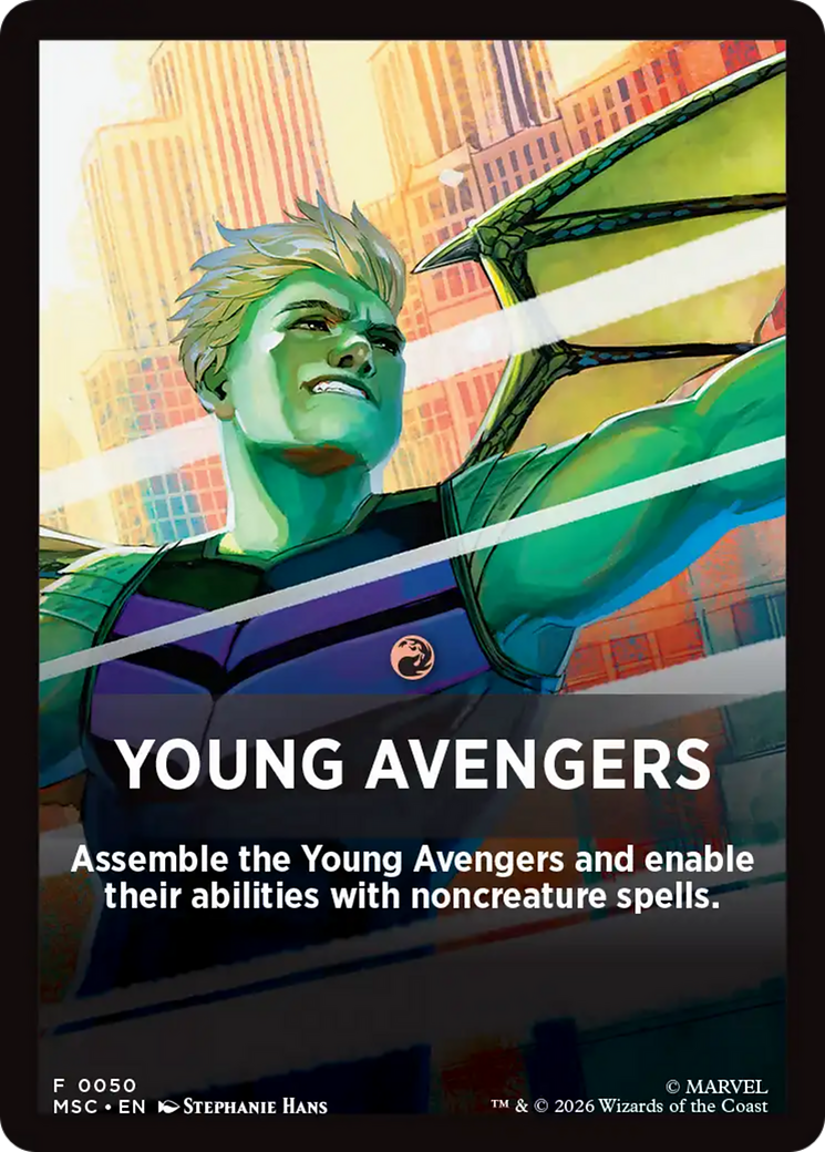Young Avengers Theme Card [Marvel Super Heroes Commander] | Exor Games Truro