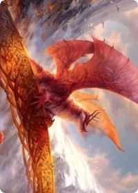 Goldspan Dragon Art Card [Kaldheim Art Series] | Exor Games Truro
