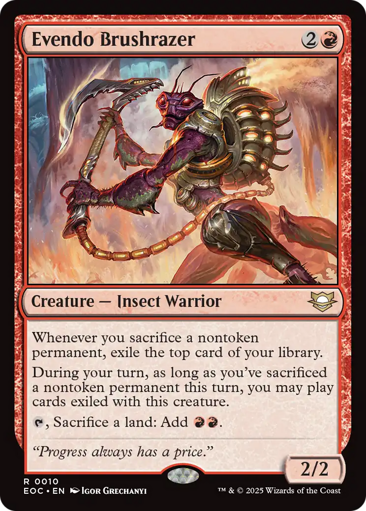 Evendo Brushrazer [Edge of Eternities Commander] | Exor Games Truro