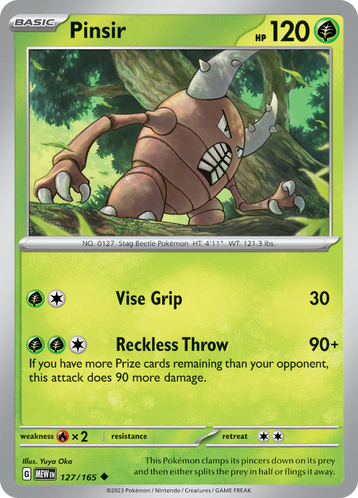 Pinsir (127/165) [Scarlet & Violet: 151] | Exor Games Truro