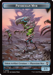 Elemental (0021) // Phyrexian Myr Double-Sided Token [Secrets of Strixhaven Commander Tokens] | Exor Games Truro