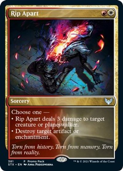 Rip Apart (Promo Pack) [Strixhaven: School of Mages Promos] | Exor Games Truro