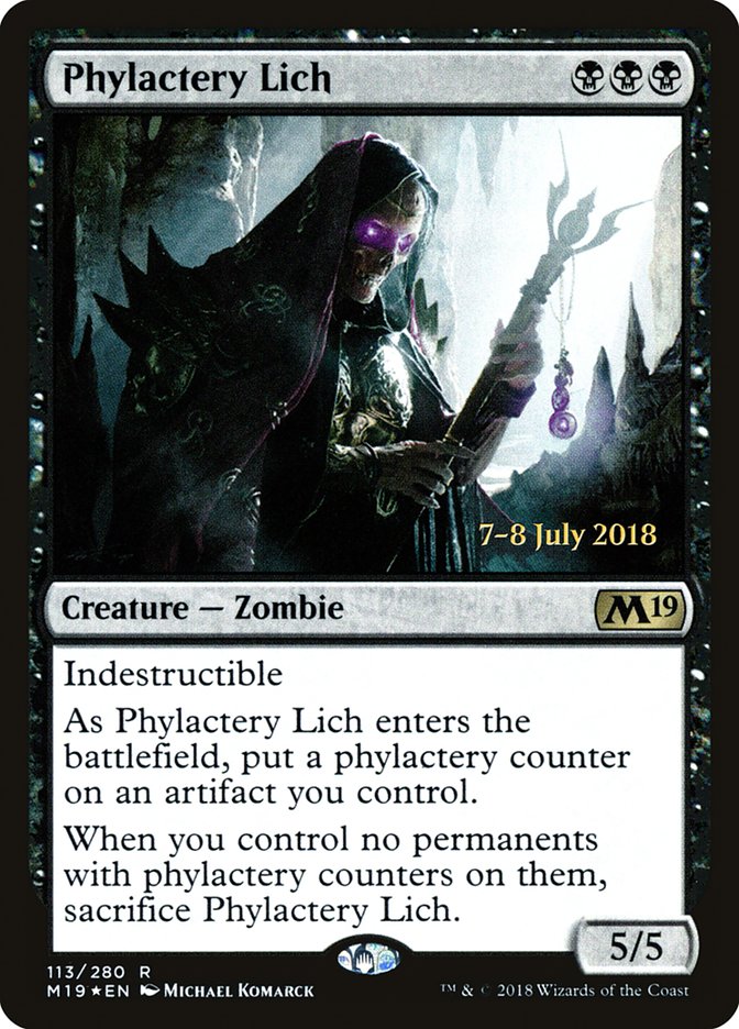 Phylactery Lich [Core Set 2019 Prerelease Promos] | Exor Games Truro