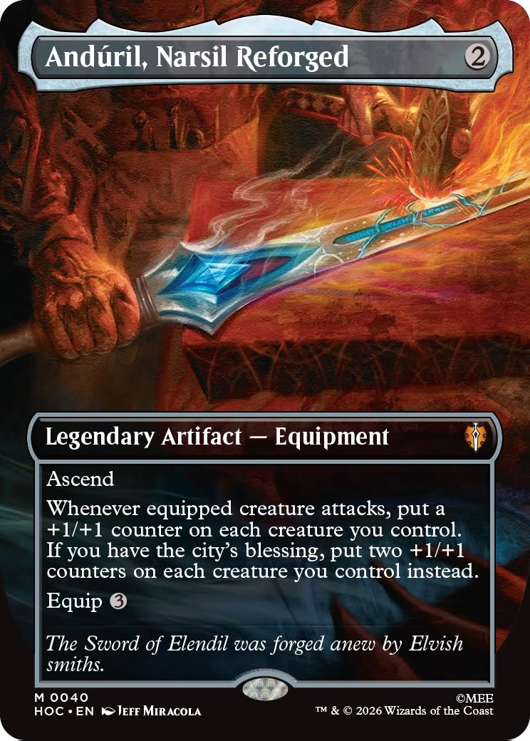 Anduril, Narsil Reforged (Borderless) [The Hobbit: Eternal-Legal] | Exor Games Truro