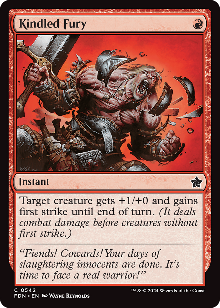 Kindled Fury [Foundations] | Exor Games Truro