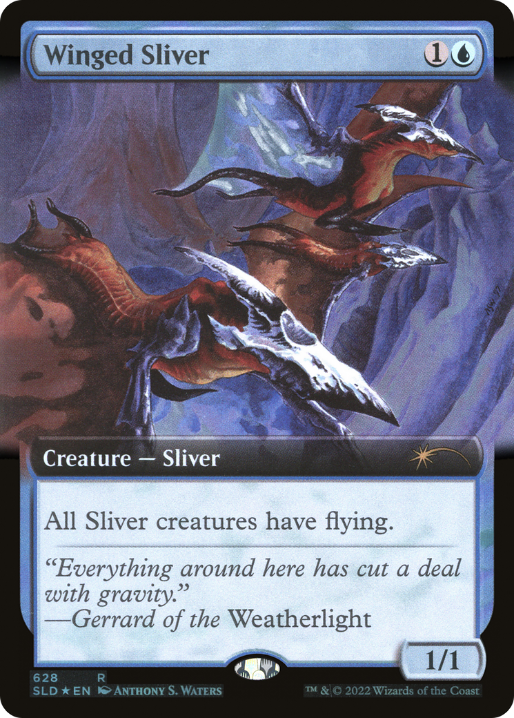 Winged Sliver (Extended Art) [Secret Lair Drop Promos] | Exor Games Truro