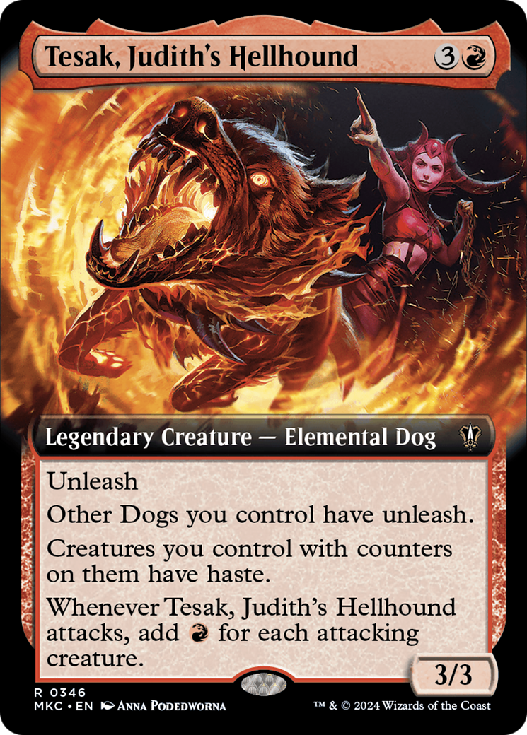 Tesak, Judith's Hellhound (Extended Art) [Murders at Karlov Manor Commander] | Exor Games Truro