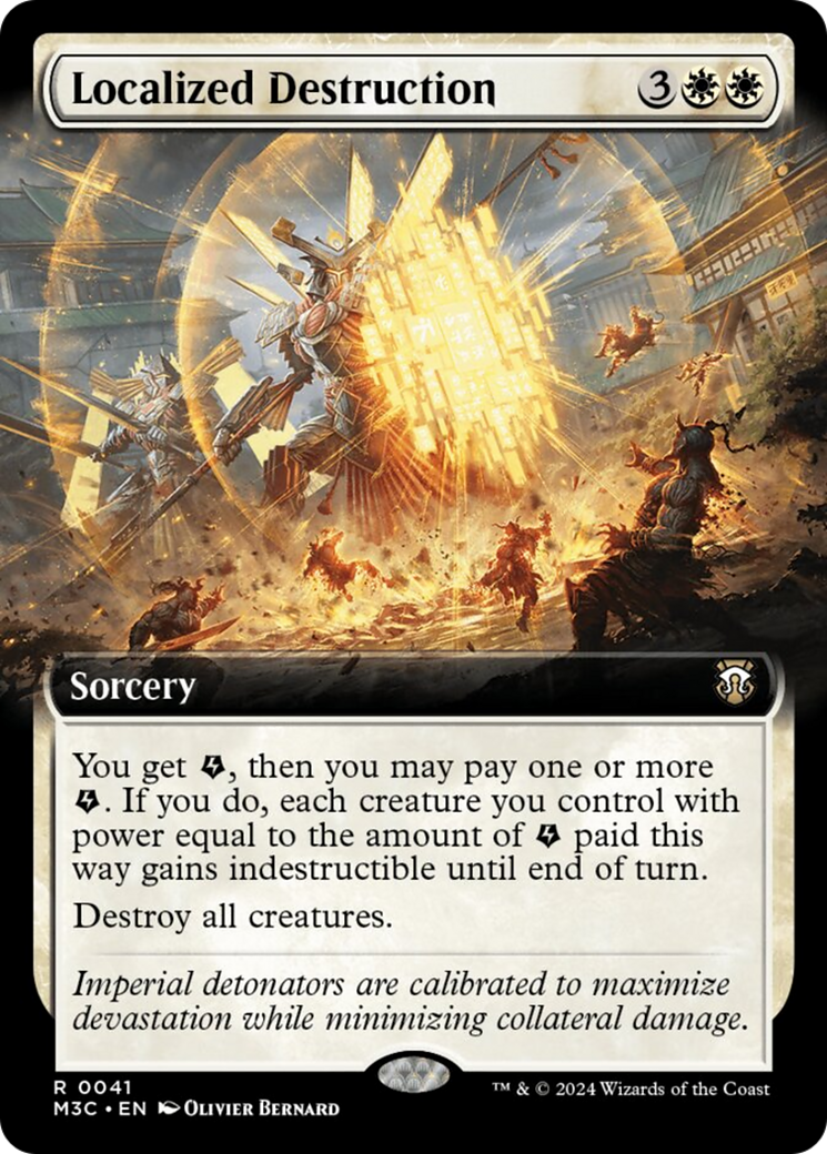 Localized Destruction (Extended Art) (Ripple Foil) [Modern Horizons 3 Commander] | Exor Games Truro