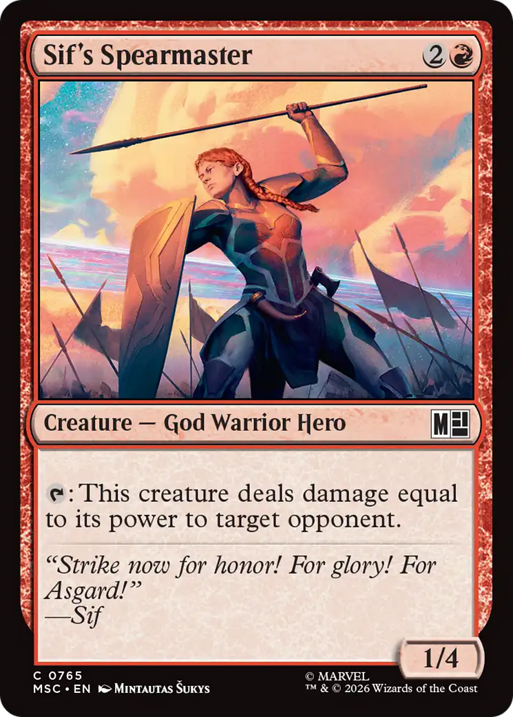Sif's Spearmaster [Marvel Super Heroes Commander] | Exor Games Truro