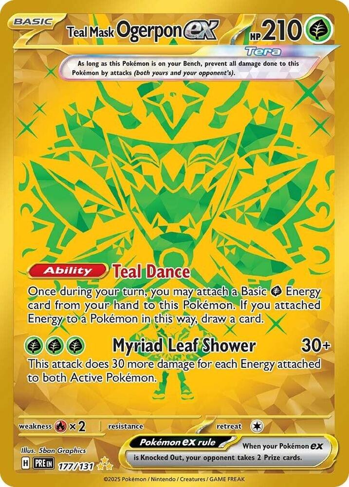 Teal Mask Ogerpon ex (177/131) [Scarlet & Violet: Prismatic Evolutions] | Exor Games Truro