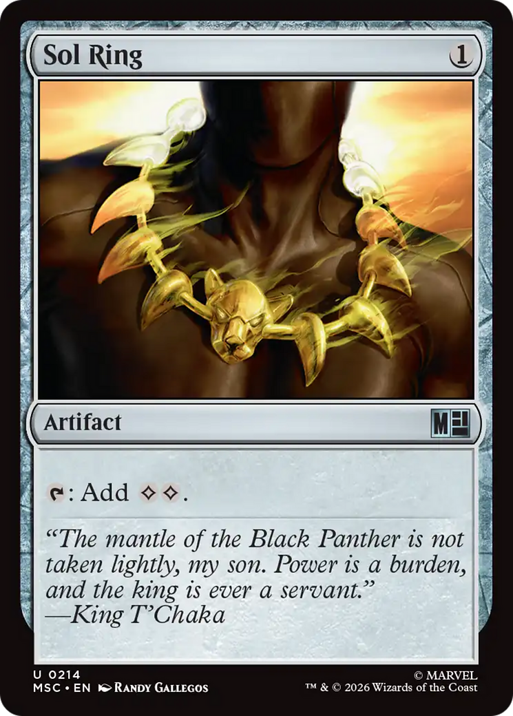 Sol Ring (0214) (Surge Foil) [Marvel Super Heroes Commander] | Exor Games Truro
