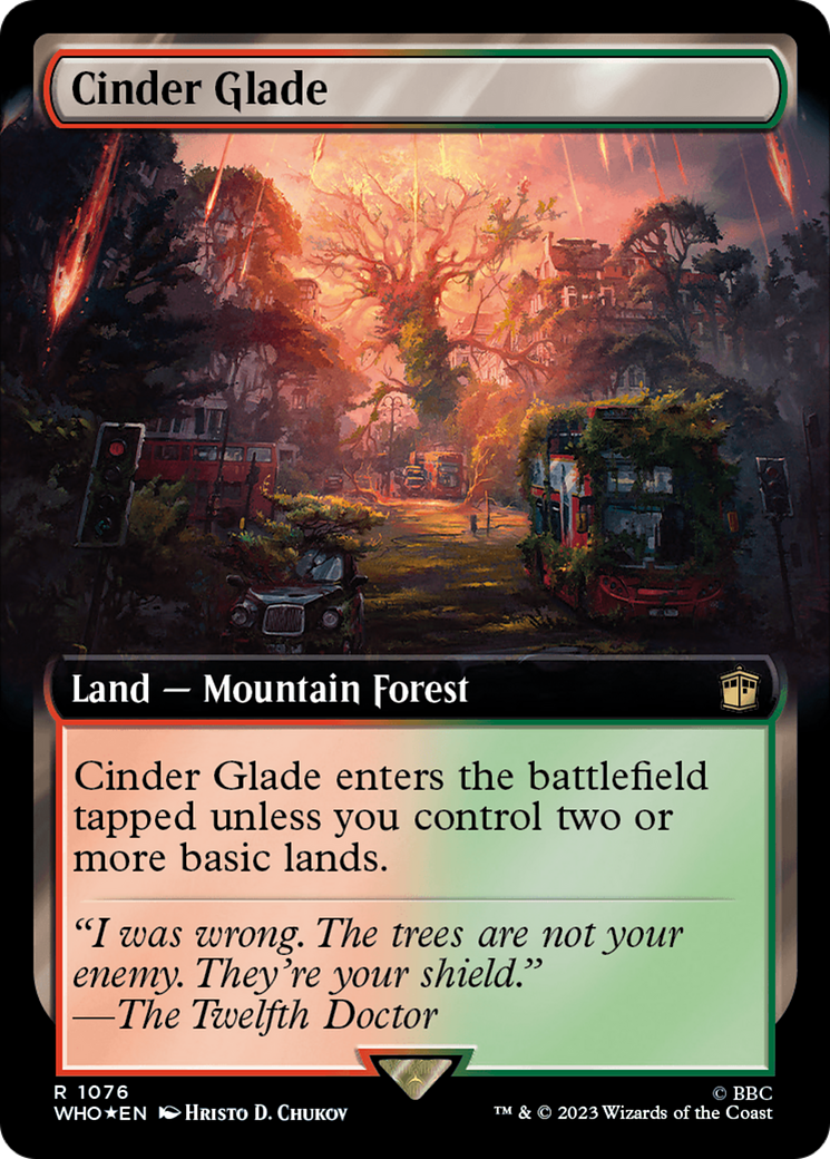 Cinder Glade (Extended Art) (Surge Foil) [Doctor Who] | Exor Games Truro