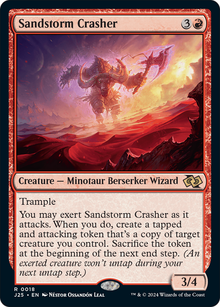 Sandstorm Crasher [Foundations Jumpstart] | Exor Games Truro