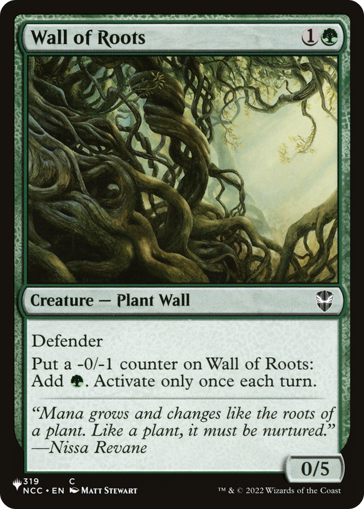 Wall of Roots [The List] | Exor Games Truro