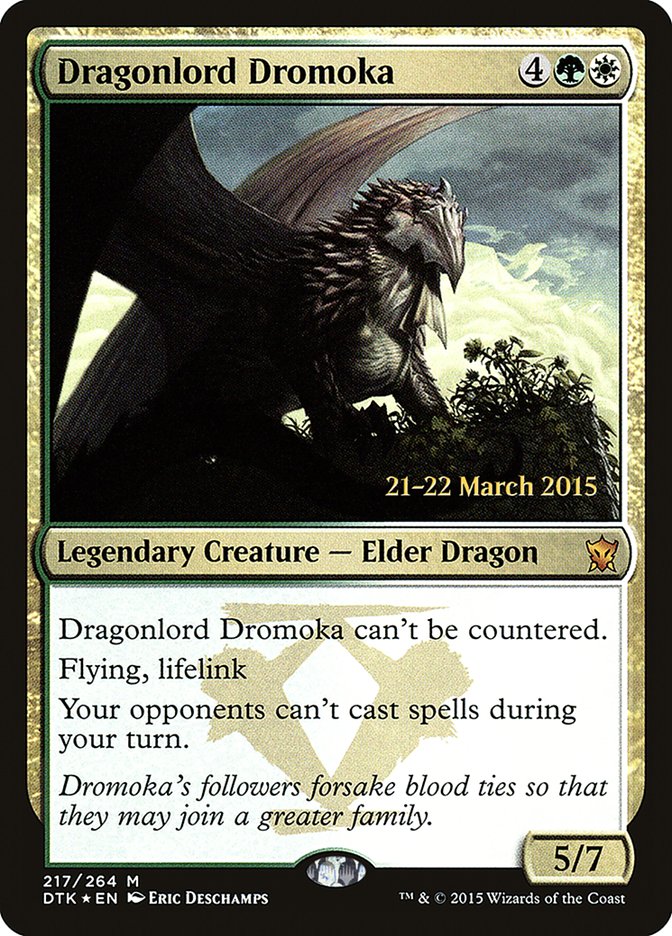 Dragonlord Dromoka [Dragons of Tarkir Prerelease Promos] | Exor Games Truro