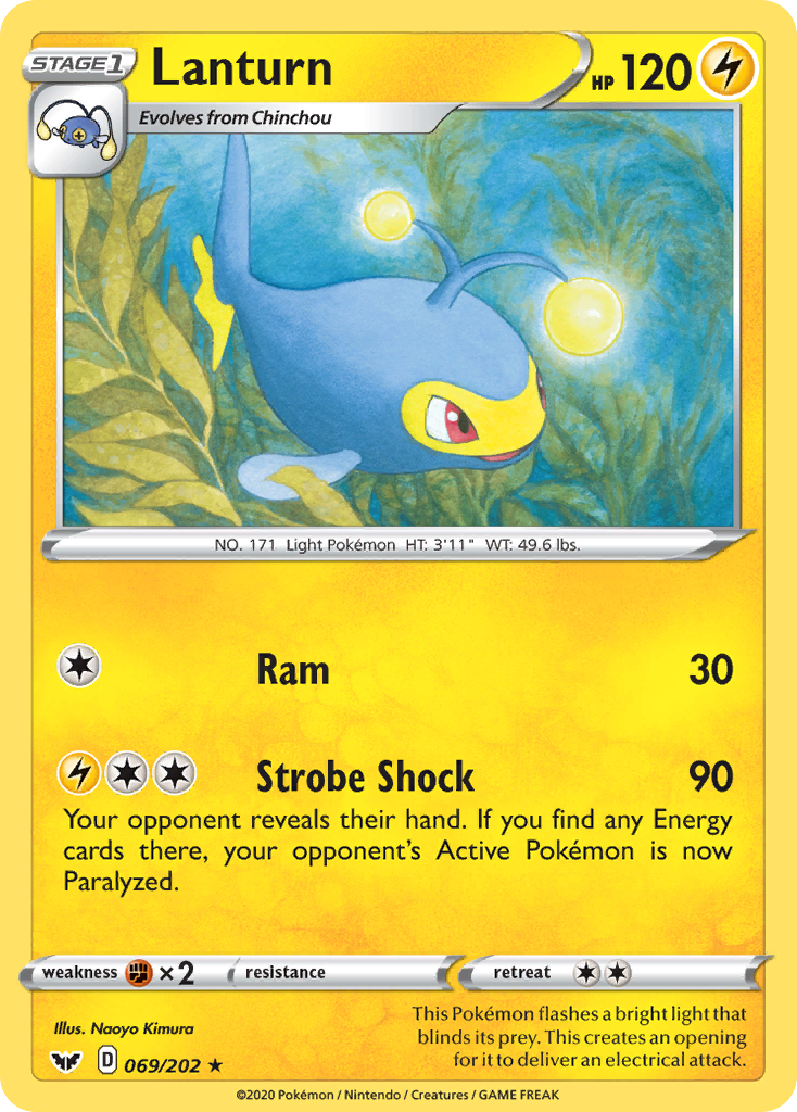 Lanturn (069/202) [Sword & Shield: Base Set] | Exor Games Truro