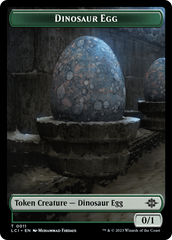 Dinosaur Egg // Dinosaur (0010) Double-Sided Token [The Lost Caverns of Ixalan Tokens] | Exor Games Truro