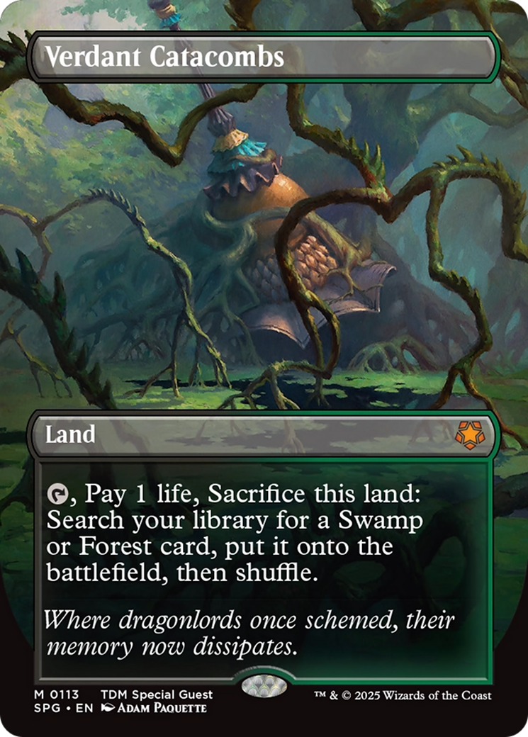 Verdant Catacombs (Borderless) [Tarkir: Dragonstorm Special Guests] | Exor Games Truro