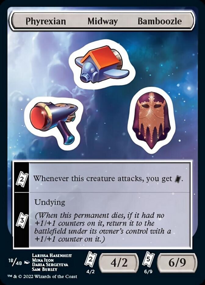 Phyrexian Midway Bamboozle [Unfinity Stickers] | Exor Games Truro