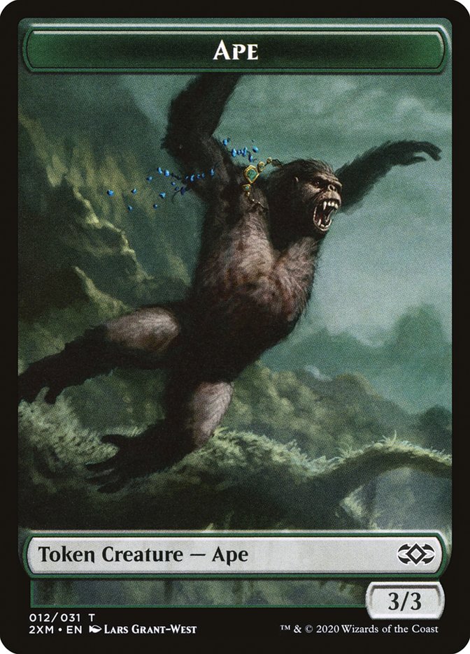 Ape Token [Double Masters Tokens] | Exor Games Truro