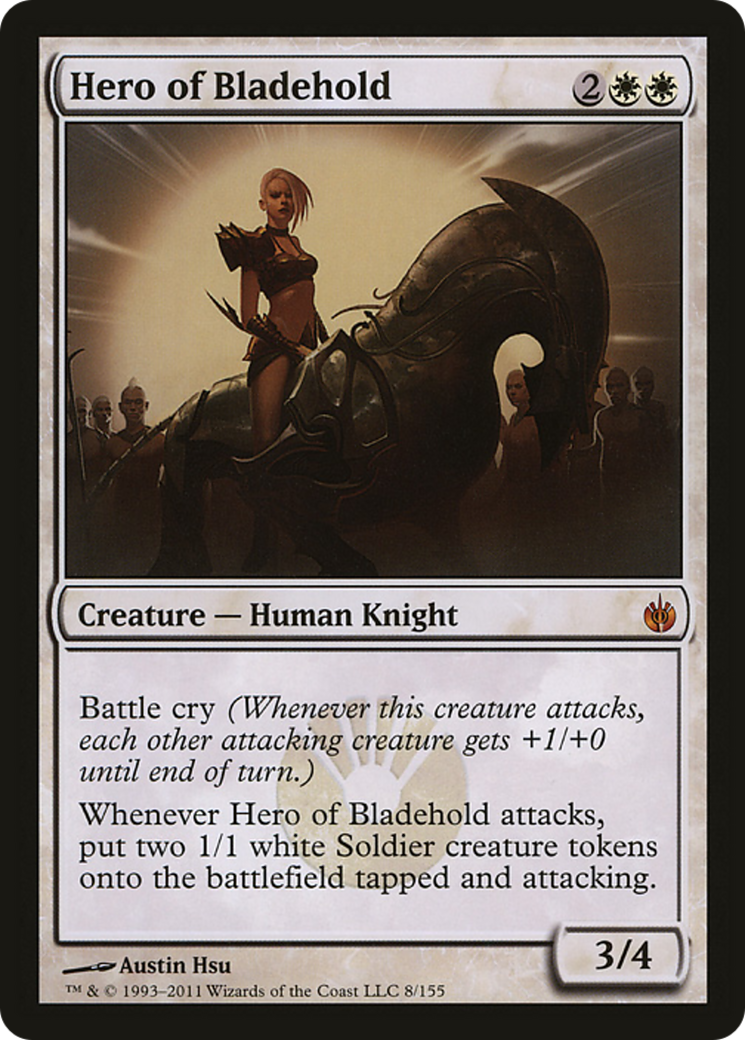 Hero of Bladehold (Mirrodin Besieged) (Oversized) [Oversize Cards] | Exor Games Truro