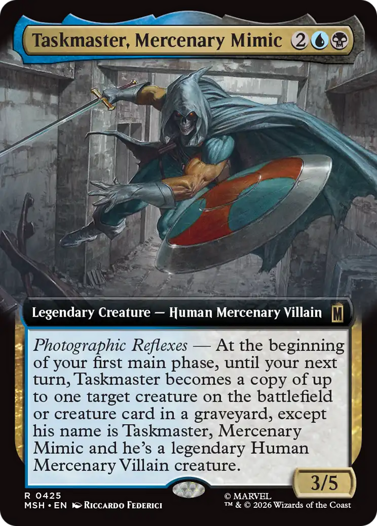 Taskmaster, Mercenary Mimic (Extended Art) [Marvel Super Heroes] | Exor Games Truro