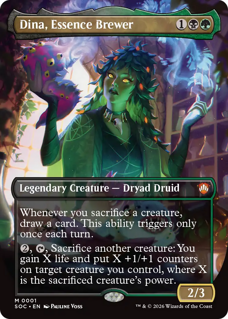 Dina, Essence Brewer (Borderless) [Secrets of Strixhaven Commander] | Exor Games Truro