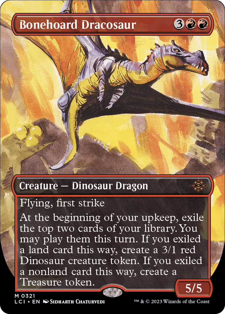 Bonehoard Dracosaur (Borderless) [The Lost Caverns of Ixalan] | Exor Games Truro