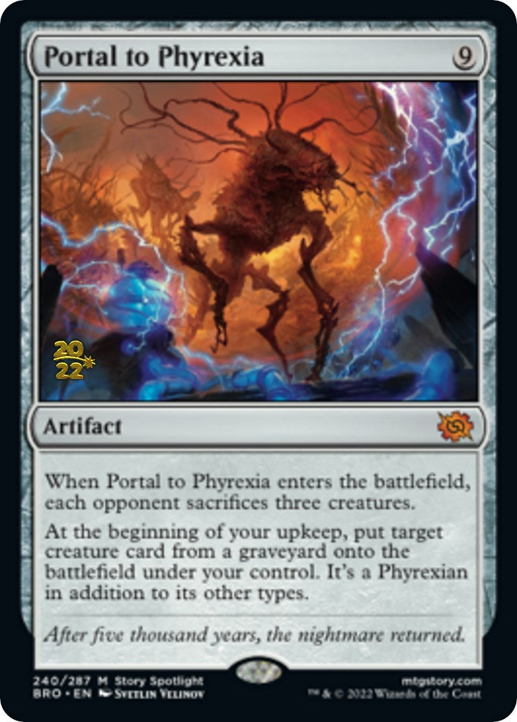 Portal to Phyrexia [The Brothers' War Prerelease Promos] | Exor Games Truro