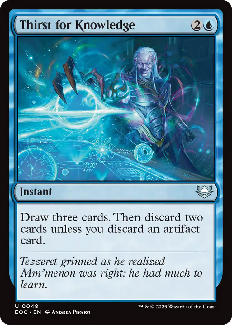 Thirst for Knowledge [Edge of Eternities Commander] | Exor Games Truro