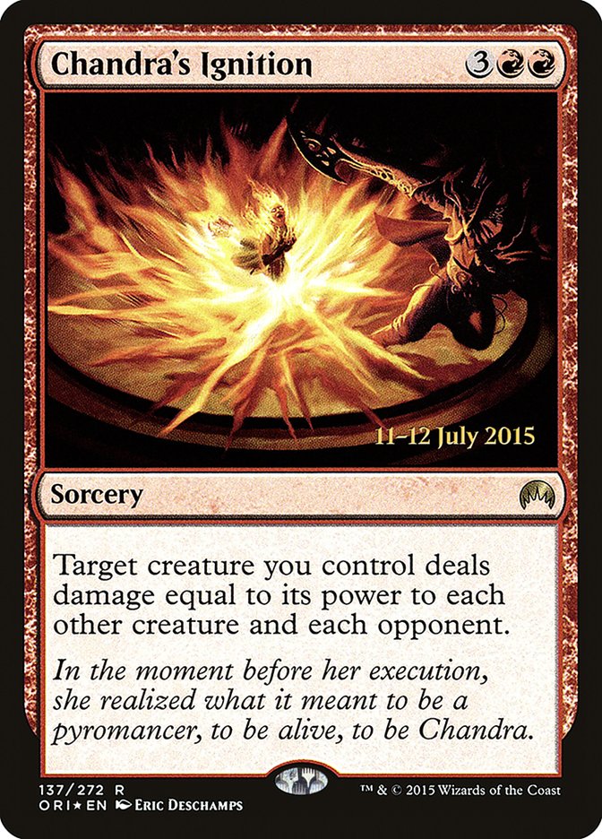 Chandra's Ignition [Magic Origins Prerelease Promos] | Exor Games Truro