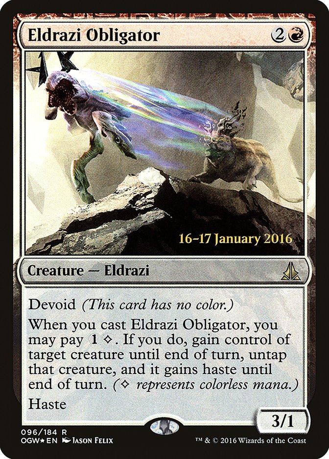 Eldrazi Obligator [Oath of the Gatewatch Prerelease Promos] | Exor Games Truro