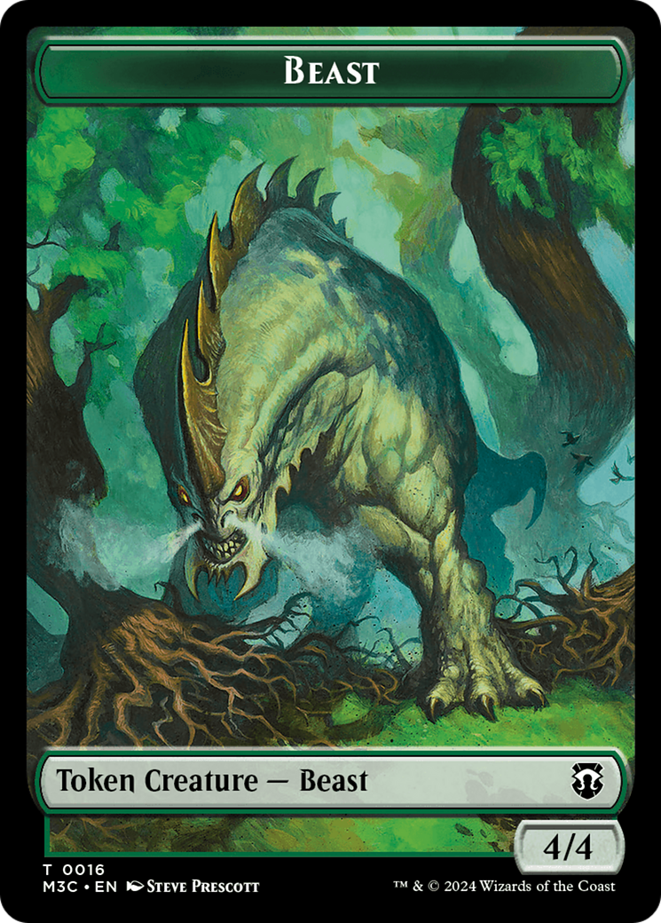 Elephant // Beast (0016) Double-Sided Token [Modern Horizons 3 Commander Tokens] | Exor Games Truro