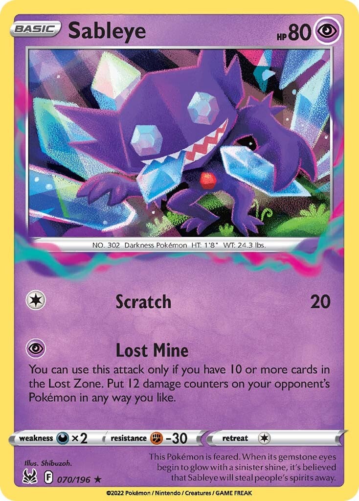 Sableye (070/196) [Sword & Shield: Lost Origin] | Exor Games Truro