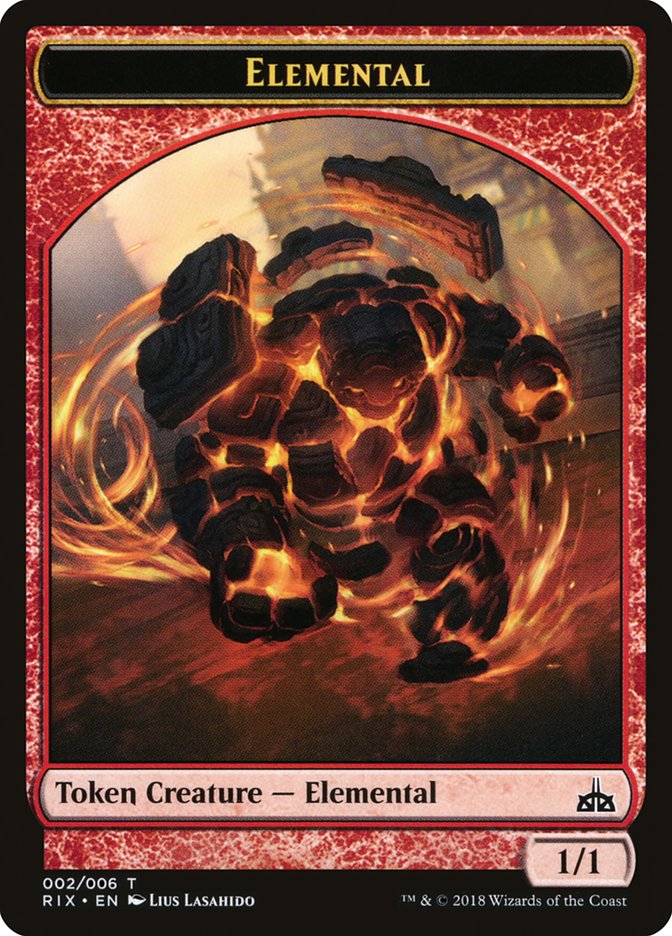 Elemental Token (002/006) [Rivals of Ixalan Tokens] | Exor Games Truro