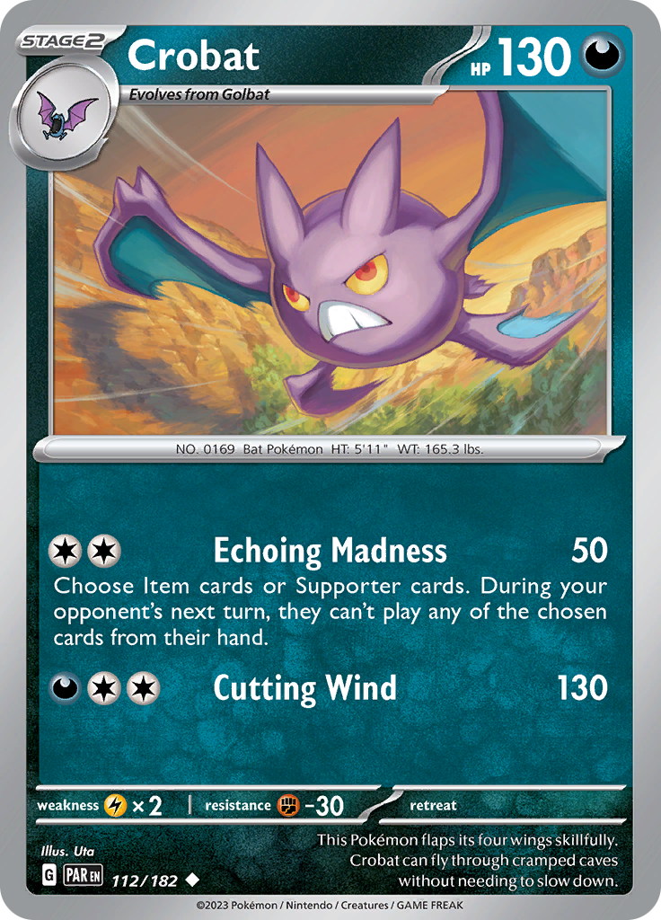 Crobat (112/182) [Scarlet & Violet: Paradox Rift] | Exor Games Truro