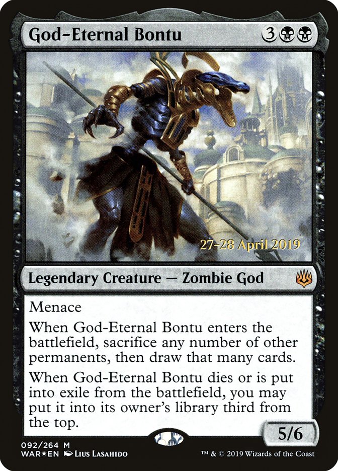 God-Eternal Bontu [War of the Spark Prerelease Promos] | Exor Games Truro