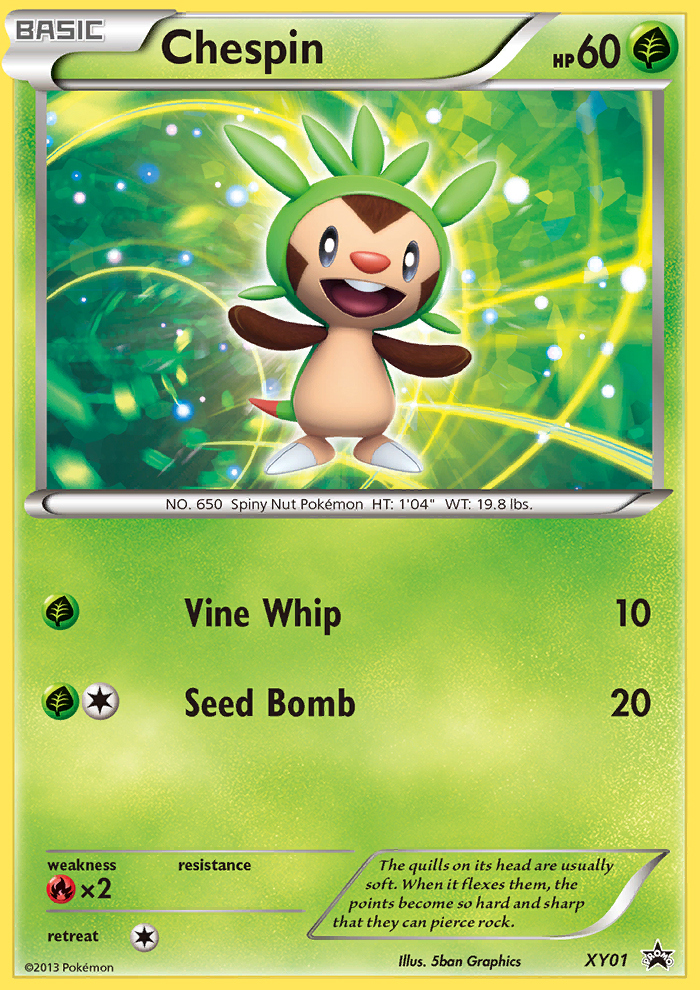 Chespin (XY01) [XY: Black Star Promos] | Exor Games Truro