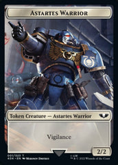 Astartes Warrior // Cherubael Double-Sided Token (Surge Foil) [Warhammer 40,000 Tokens] | Exor Games Truro