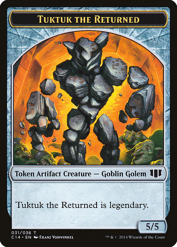 Daretti, Scrap Savant Emblem // Tuktuk the Returned Double-Sided Token [Commander 2014 Tokens] | Exor Games Truro