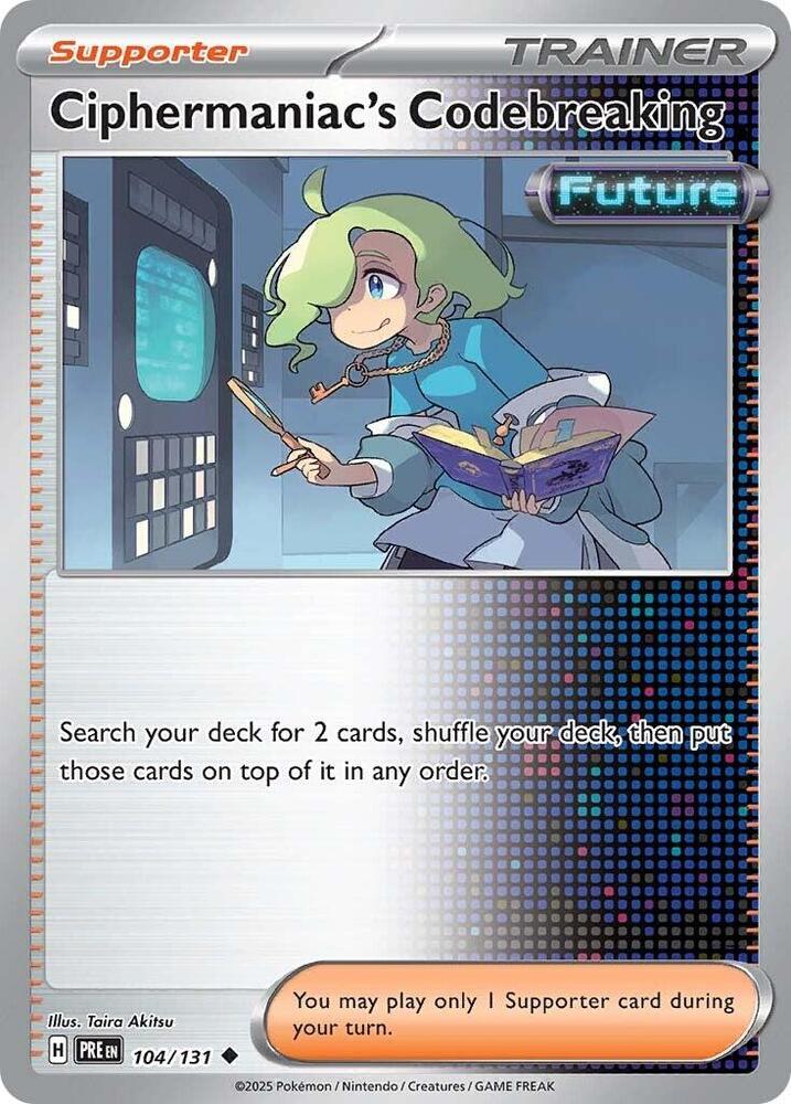 Ciphermaniac's Codebreaking (104/131) [Scarlet & Violet: Prismatic Evolutions] | Exor Games Truro