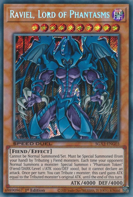 Raviel, Lord of Phantasms [SGX3-ENG03] Secret Rare | Exor Games Truro