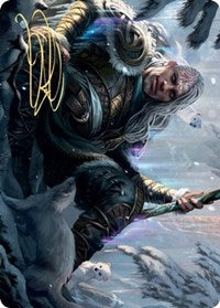 Jorn, God of Winter Art Card (Gold-Stamped Signature) [Kaldheim Art Series] | Exor Games Truro