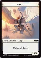 Angel // Spirit Double-Sided Token [Tarkir: Dragonstorm Commander Tokens] | Exor Games Truro