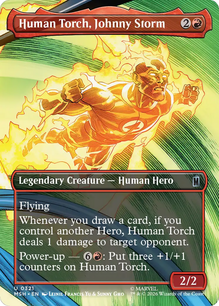 Human Torch, Johnny Storm (Borderless) [Marvel Super Heroes] | Exor Games Truro