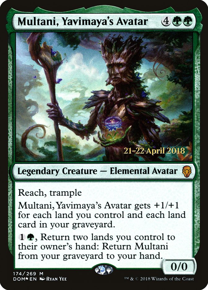 Multani, Yavimaya's Avatar [Dominaria Prerelease Promos] | Exor Games Truro