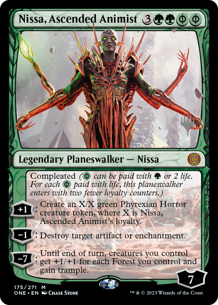 Nissa, Ascended Animist (Promo Pack) [Phyrexia: All Will Be One Promos] | Exor Games Truro